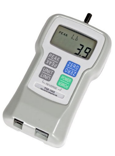 Shimpo FGE-200XY Digital Force Gauge FGE, 200.0 lb / 100.0 Kg / 1000 N Capacity