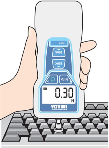 Imada DST-0.4 Digital Force Gauge DST, 7 oz / 200 g / 2 N Capacity - DST-0.4A