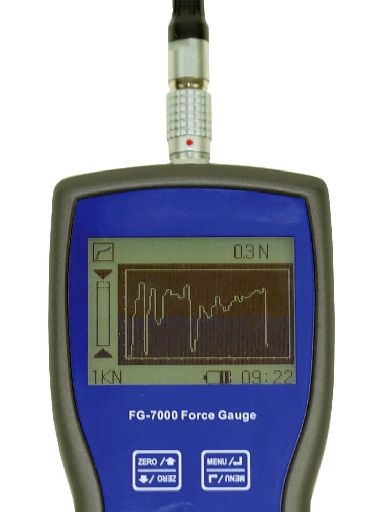 Shimpo FG-7000L-M-50 Digital Force Gauge with remote Mini-Ring Type Load Cell 11,000 lb (50 kN), Data Output