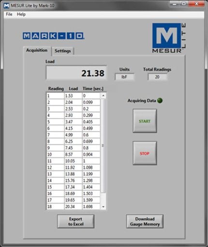 Mark-10 M5-2-COF Medidor de Coeficiente de Fricción